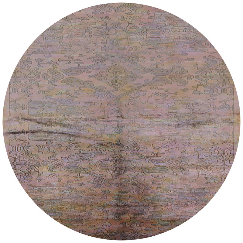 Tapis oriental beige, Rond 3 pi