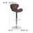 Oakgrove Swivel Upholstered Adjustable Height Counter Stool-1207080103