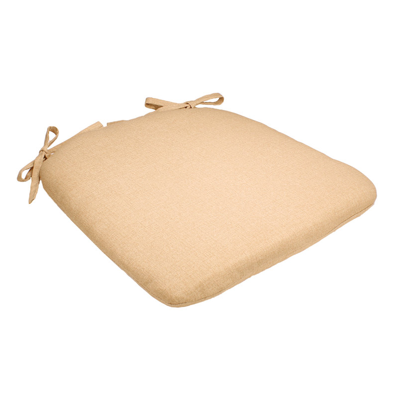 Coussin de tabouret de bar intérieur / extérieur Kippie, Bouleau, H 2 po x l 16 po x P 17 po