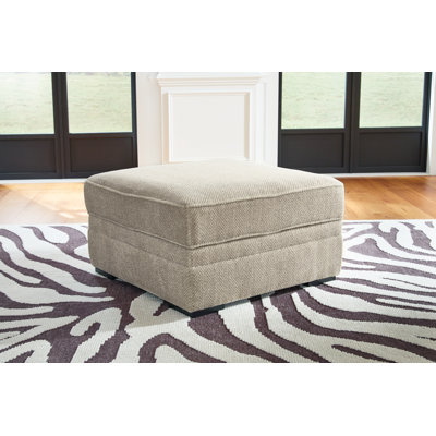 Springlake 38" Wide Square Storage Ottoman by Ebern Designs