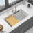 White Quartz Composite Sink 32X19" - Build, Hygienic Workstation Design 32"X19" Kitchen Advanced Composite, Smooth Finish Undermount