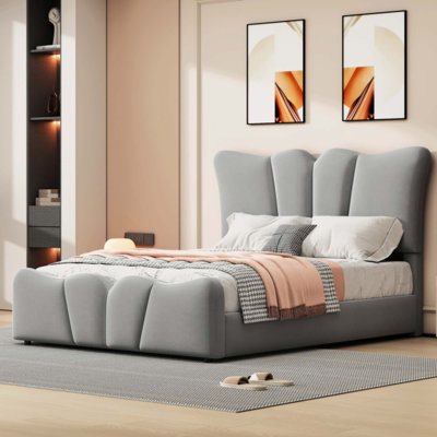 Upholstered Platform Bed Velvet Upholstered Bed
