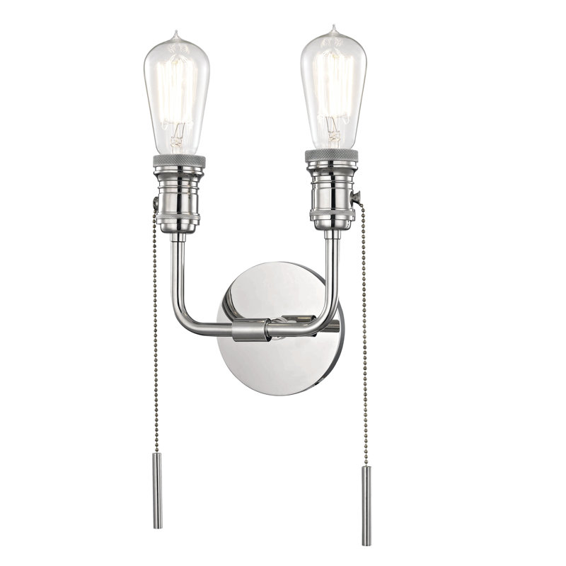 Lexi Armed Sconce, Polished Nickel