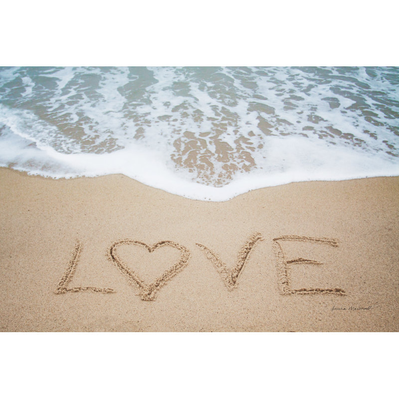 Beach Love II Crop by Laura Marshall - Wrapped Canvas Print, 20cm H x 30cm W x 3.8cm D