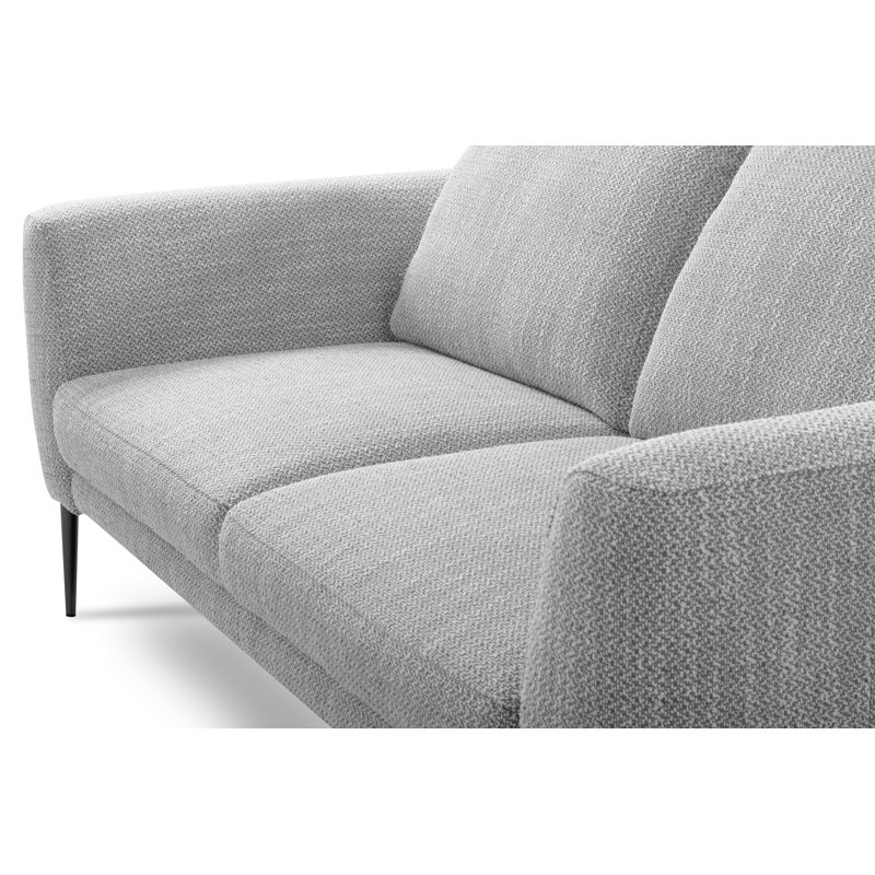 Boucle Sofa, 3, Grey/White