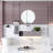 Modern Wall-Mounted Aluminum Round Mirror-1702178026-1702178020