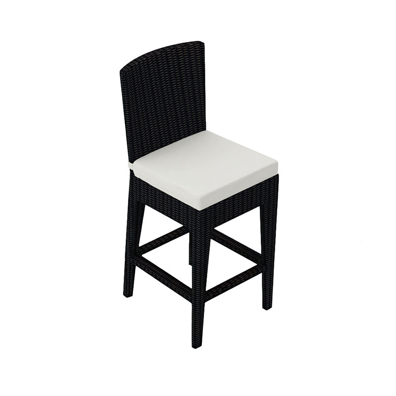 Urbana Outdoor Bar Stool, Canvas Natural Sunbrella® Canvas, 25" H