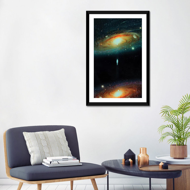 Univers parallèle par Nicepurge-imprimé, Cadre noir, H 32 po x l 24 po x P 1 po