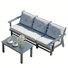 All Weather 3-Person Sofa With Patio Coffee Table