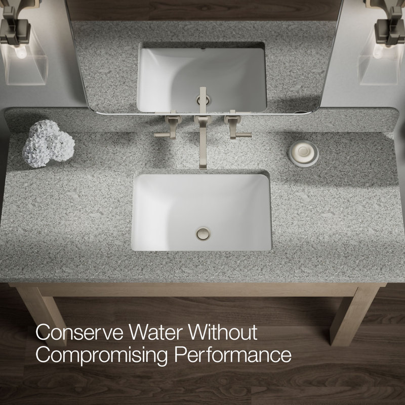 Riff Wall-Mount Bathroom Sink Faucet Trim, Vibrant Brushed Nickel