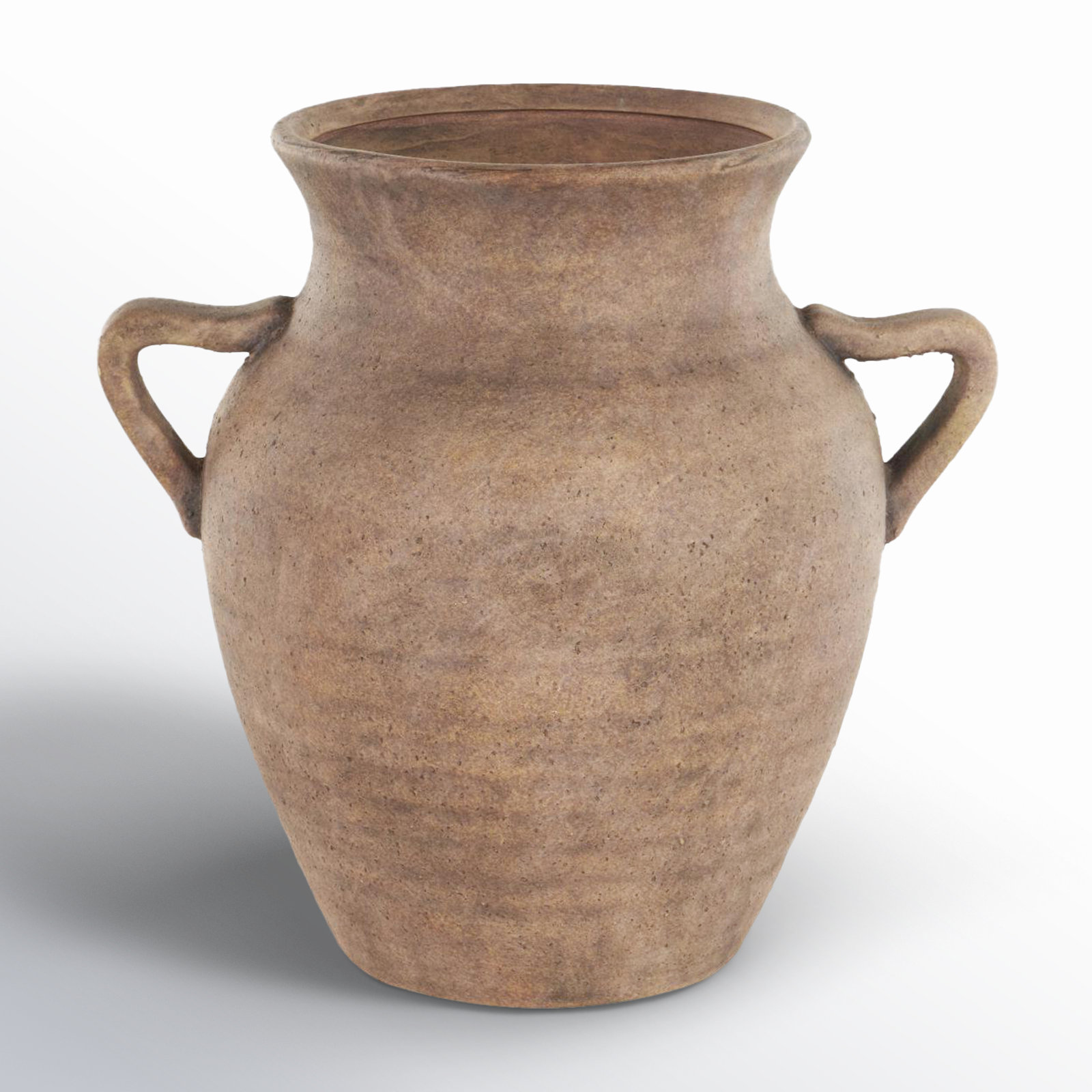 Birch Lane Daily Ceramic Antique Style Textured Vase With Shadings And Handles & Reviews | Wayfair