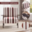 Fauteuil moderne avec accoudoirs élargis et structure en bois massif-131603244