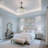 42 Inch - Silver Crystal Fan Chandelier - Remote Control / Dimmable / Variable Speed - Suitable For Living Room And Any Room