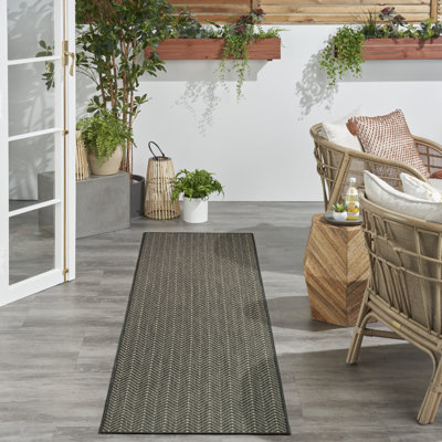 Tapis noir intérieur / extérieur Remmie