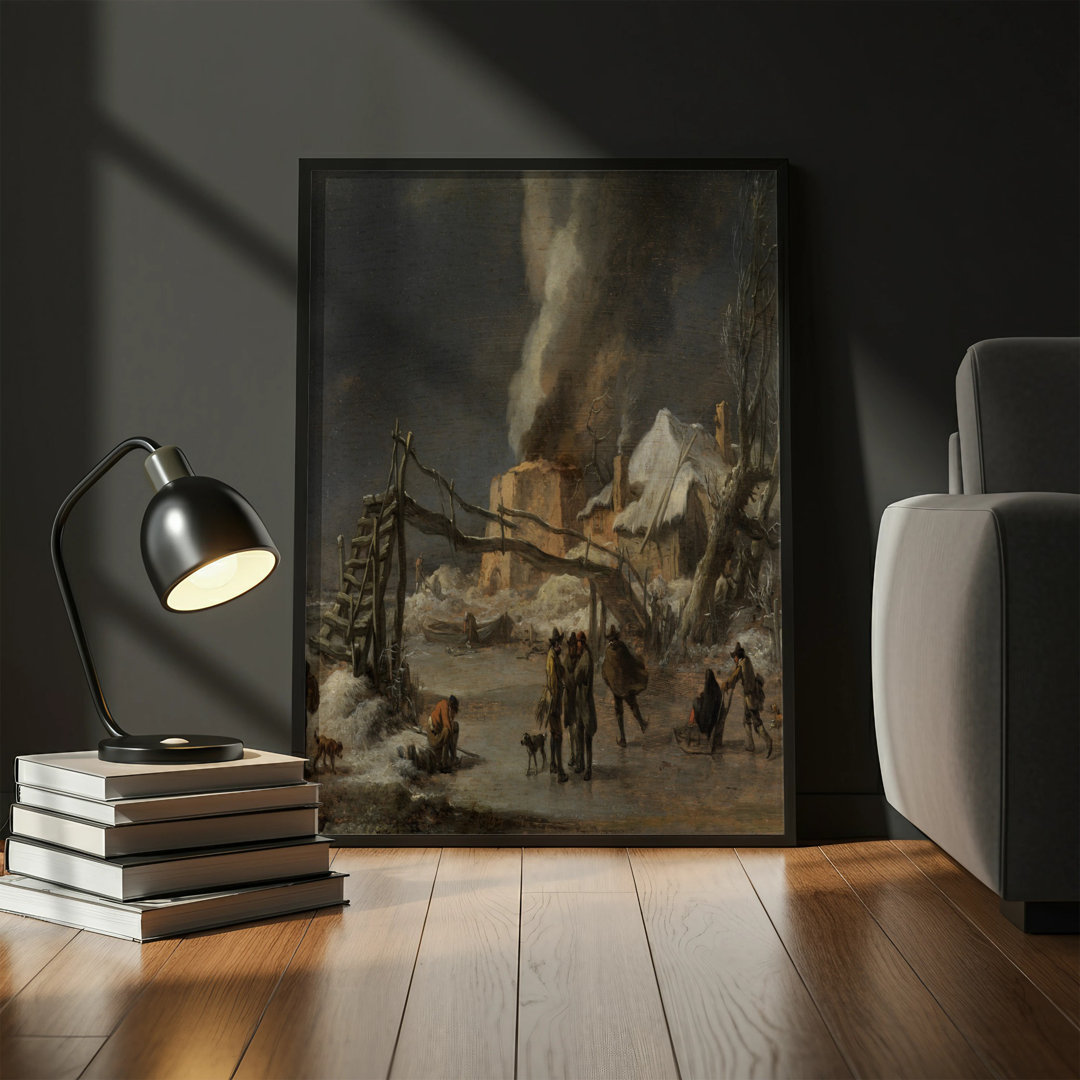 17th Century Style Black Framed Poster