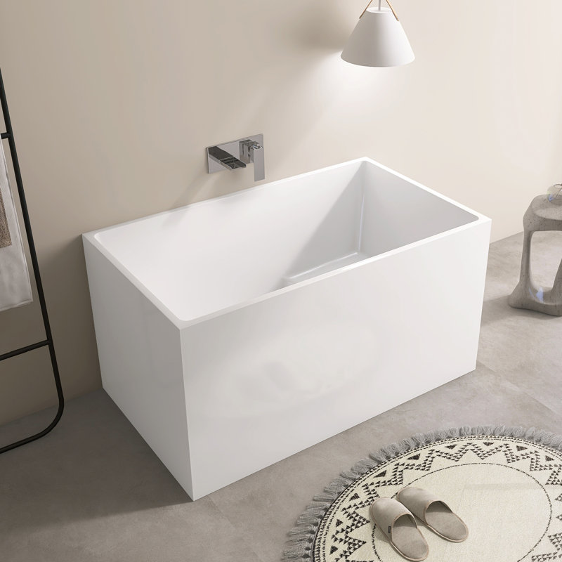 47‘’ Freestanding Soaking Acrylic Bathtub