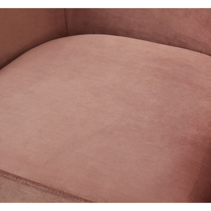 Fauteuil d'appoint Angelina, Rosé / doré