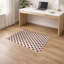 Tapis de bureau léger décoratif à pois en forme d'éventail-137252461-137252462