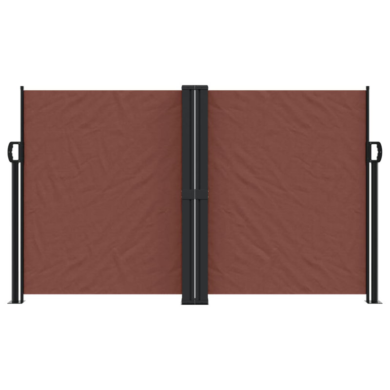 Dakota Fields Retractable Side Awning, Brown, 140cm H x 600cm W