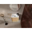 Ensemble de meuble-lavabo mural 18,5 "avec lavabo en résine, porte simple fermée, ensemble d'armoires de salle de bain