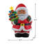 Figurine en céramique nostalgique 9 po - Père Noël noir