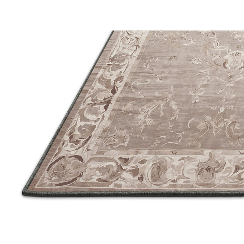 Silky Soft Plush Gray Area Rug, Square 6'