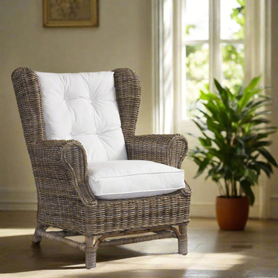 Fauteuil à oreilles en coton de 33 po de largeur Bullis