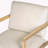 Acacia Wood Outdoor Armchair Cushioned Patio Club