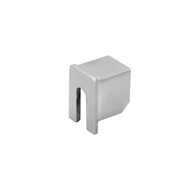 FHC - Couvre-embouts de fixation murale en U en forme de U pour CRC7 - Acier inoxydable poli, Stainless Steel