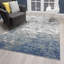 Tapis bleu abstrait Elkhorn-824849231