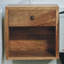Apalachin 30cm W Solid Wood Bedside Table