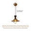 Luminaire suspendu en verre massif Mid-Century en verre texturé rétro-968549481-968549483