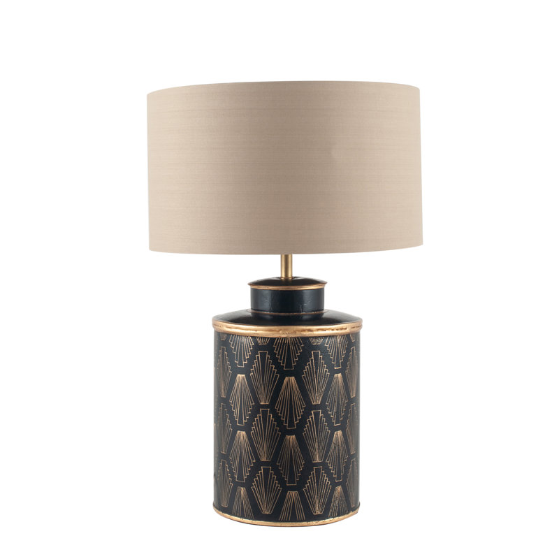 Drum Lamp Shade ( Screw On ), Taupe, 20cm H x 35cm W x 35cm D