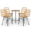 Gennifer 4 - Person Patio Dining Set with Round Table-538631291-538631290