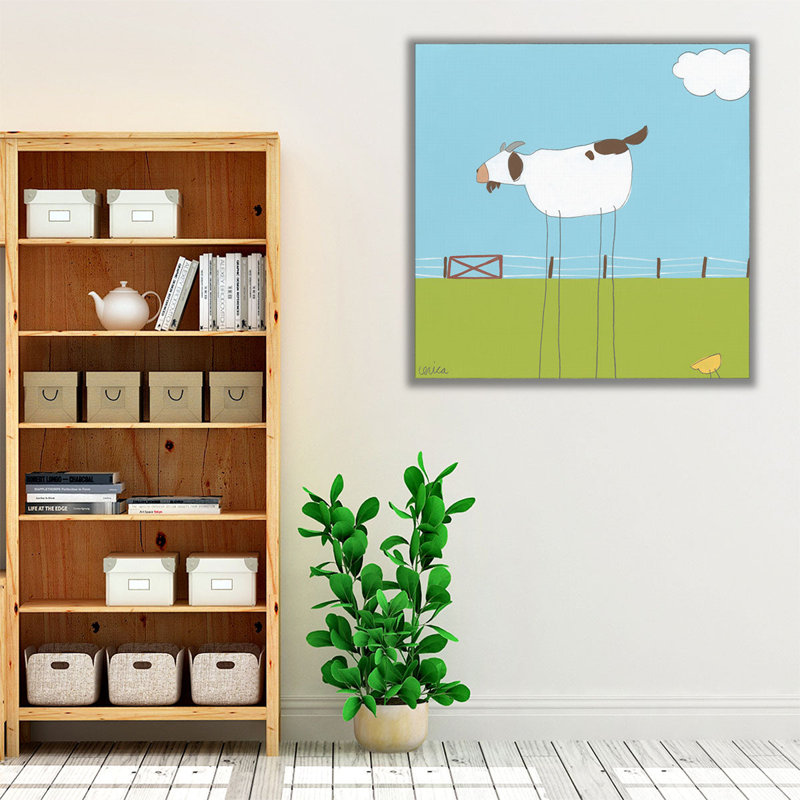 Stick-Leg Goat II - reproduction d'art sur toile, H 30 po x l 30 po
