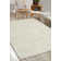 Tapis à poils longs blanc os Alasdair