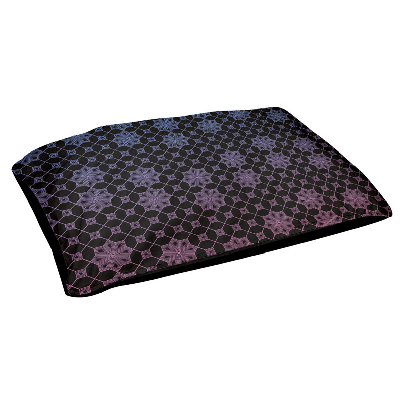 Coussin pour chien Byrge, Bleu / Rose, Moyen (l 29,5 po x P 19,5 po x H 9,5 po)