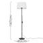 Bekbele 147cm Black Traditional Floor Lamp-40557673-40557675