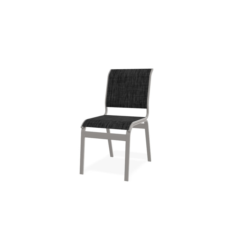 Chaise d'appoint de salle à manger Hiraku, Gris chaleureux texturé, Ombre Augustine