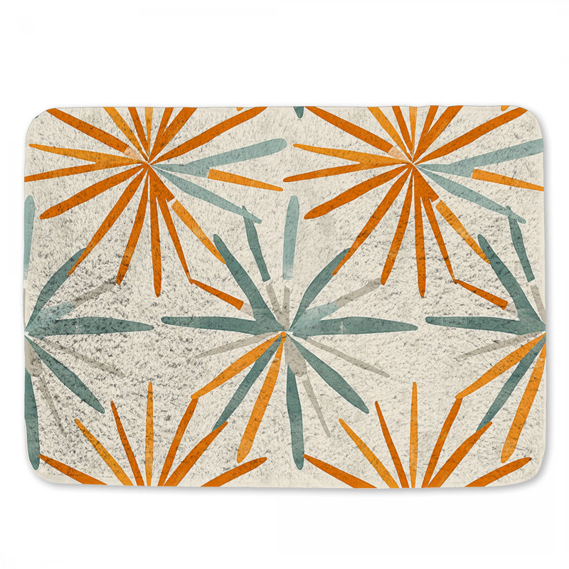 Tapis de bain abstrait, L 21 po x L 34 po