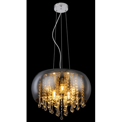 Amaia 5 - Light Chrome Crystal Pendant