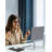 Laptop Stand For Desk, Metal Computer Riser, Heavy Stable PC Holder, Ergonomic Laptops Elevator For 12 To 17.3 Inches Notebook Computer, Silver