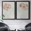 Fashion Floral Silhouette I - Ensemble de 2 peintures sur toiles-1739380399-1739380398