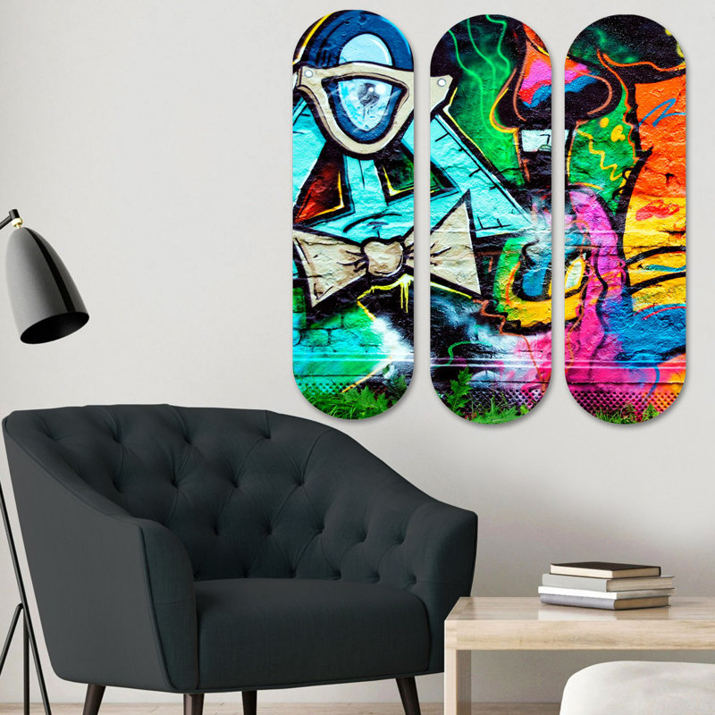 Superbe ensemble de peinture décorative en panneau de fibres à densité moyenne (3 pièces), imprimé UV, 27,6 x 27,6 pouces au total | 100% panneau de fibres à densité moyenne, épaisseur: 0,3 pouce | Parfait pour le salon, la chambre à coucher ou le bureau | Art mural accrocheur