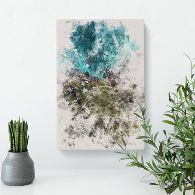 High Above Asturias In Spain - Wrapped Canvas Print