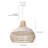 Calpella -Natural and White Rattan Light Pendant-2078343071