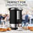 Zulay Kitchen Commercial Coffee Maker - 100 Cup Coffee Percolator With Double-wall Stainless Steel & Twist-lock Lid - Quick Brewing Coffee Urn With Keep-warm Mode For Events & Catering - Black