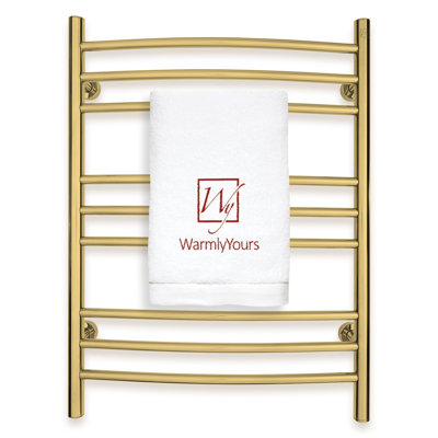 Chauffe-serviettes Riviera, or poli, double connexion, 9 barres