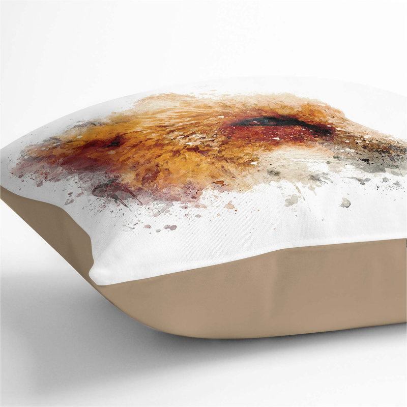 Square Cushion, 40cm H x 40cm W x 15cm D, Stone
