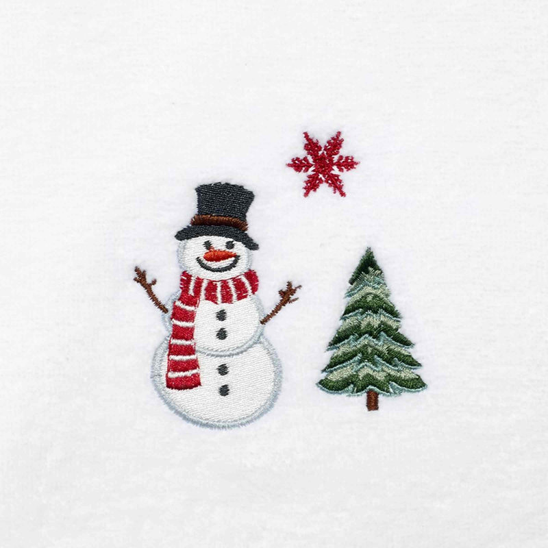The Holiday Aisle® Winter Snowman 2-Pack Hand Towel Set